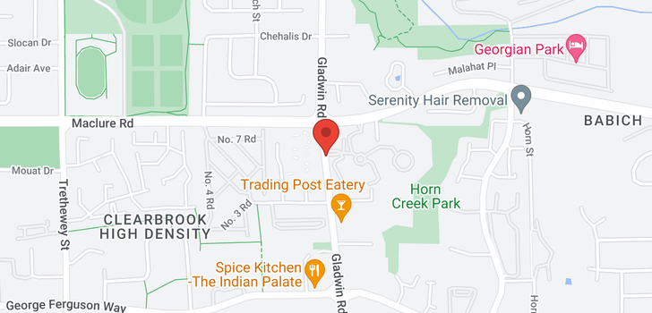 map of 1505 3170 GLADWIN ROAD